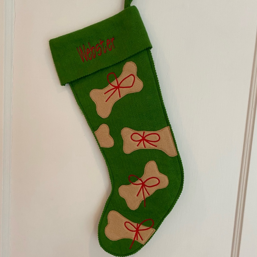 Darling Garnet Hill Stocking for “Webster”